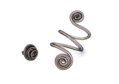 Parure Spirali nero bronzo