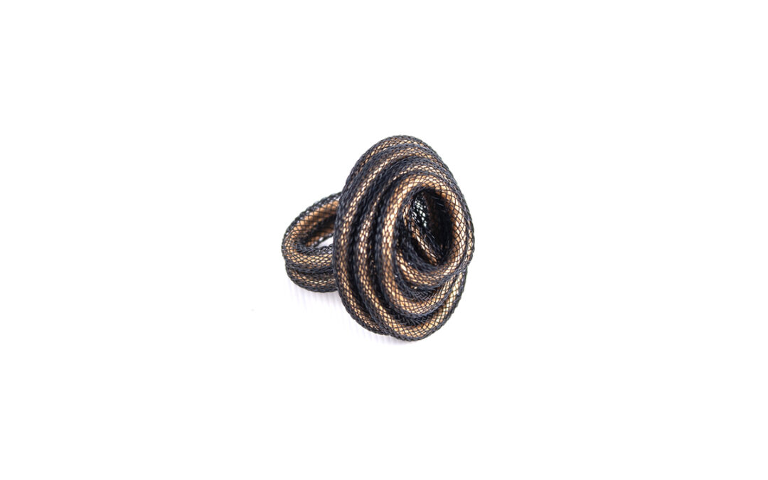 Anello Spirale nero bronzo