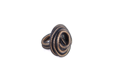 Anello Spirale nero bronzo